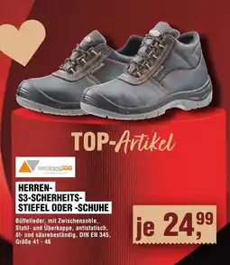 Handelshof terrotrendjOB Herren- S3-scherheits- stiefel oder -schuhe Angebot