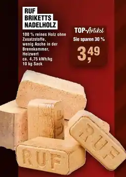 Handelshof Ruf briketts nadelholz Angebot