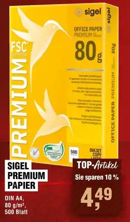 Handelshof Sigel premium papier DIN A4, Angebot