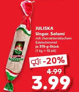 Kaufland JULISKA Ungar. Salami Angebot