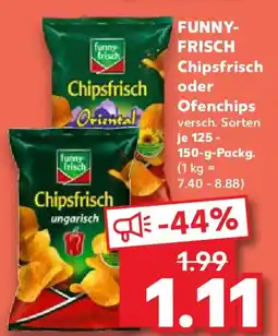 Kaufland FUNNY- FRISCH Chipsfrisch oder Ofenchips Angebot