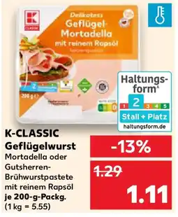 Kaufland K-CLASSIC Geflügelwurst Angebot