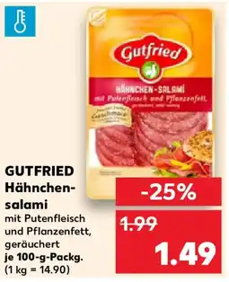 Kaufland GUTFRIED Hähnchensalami Angebot