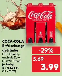 Kaufland COCA-COLA Erfrischungsgetränke Angebot
