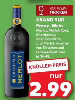 Kaufland GRAND SUD Franz. Wein Angebot
