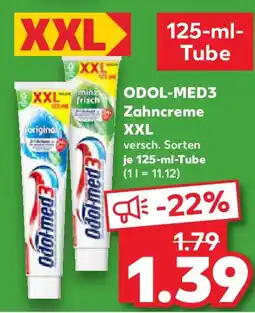 Kaufland ODOL-MED3 Zahncreme XXL Angebot