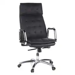 Netto Marken-Discount hjh OFFICE Profi Chefsessel VILLA 20 Leder mit Armlehnen Angebot