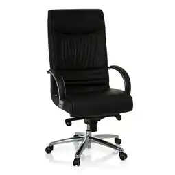 Netto Marken-Discount hjh OFFICE XXL Drehstuhl XXL F 400 Leder mit Armlehnen Angebot