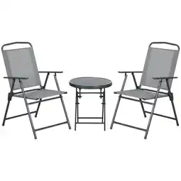 Netto Marken-Discount Outsunny Gartenmöbel-Set Metall, Netzstoff Angebot