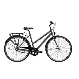 Netto Marken-Discount Chrisson City One Urban Bike 28 Zoll Fahrrad Damen Herren 155 - 175 cm 3 Gänge Tour anthrazit 53 cm Angebot