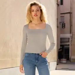 NKD Damen-Langarmshirt mit Carré-Ausschnitt Angebot