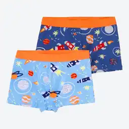 NKD Kinder-Jungen-Retroshorts mit Raketen-Motiven, 2er-Pack Angebot