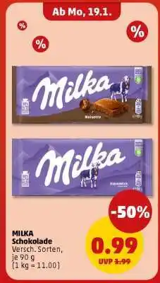 PENNY MILKA Schokolade Angebot