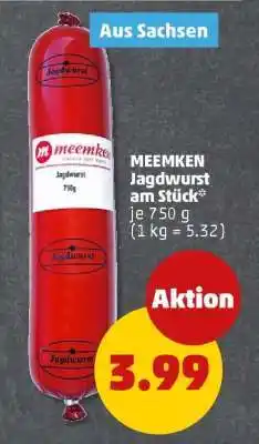 PENNY MEEMKEN Jagdwurst am Stück Angebot