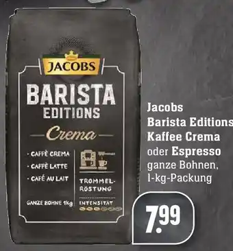 Edeka Jacobs Barista Editions Kaffee Crema oder Espresso Angebot