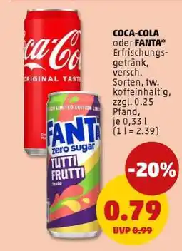 PENNY Coca-Cola oder Fanta Angebot