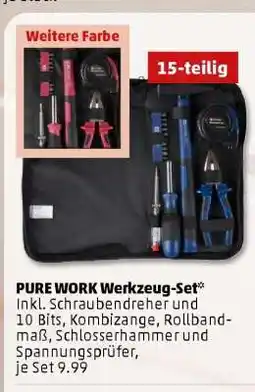PENNY PURE WORK Werkzeug-Set Angebot