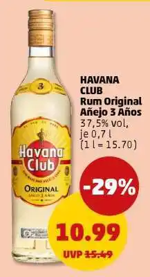 PENNY HAVANA CLUB Rum Original Añejo 3 Años Angebot