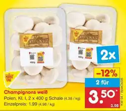 Netto Marken-Discount Champignons weiß Angebot