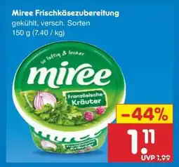 Netto Marken-Discount MIRÉE Frischkäsezubereitung Angebot