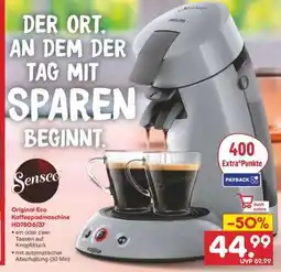 Netto Marken-Discount Original Eco Kaffeepadmaschine HD7806/37 Angebot