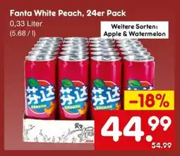 Netto Marken-Discount Fanta White Peach, 24er Pack Angebot