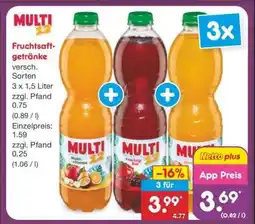 Netto Marken-Discount MULTI 12 Fruchtsaftgetränke Angebot