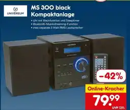 Netto Marken-Discount MS 300 black Kompaktanlage Angebot