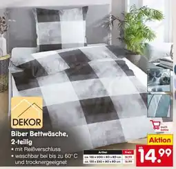 Netto Marken-Discount Biber Bettwäsche, 2-teilig Angebot