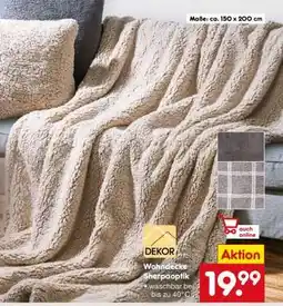 Netto Marken-Discount Wohndecke Sherpaoptik Angebot