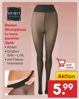 Netto Marken-Discount Damen Strumpfhose in transparenter Optik Angebot