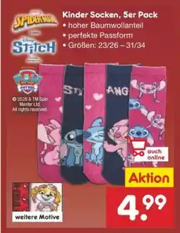 Netto Marken-Discount Kinder Socken, 5er Pack Angebot