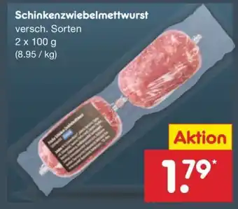 Netto Marken-Discount Schinkenzwiebelmettwurst Angebot