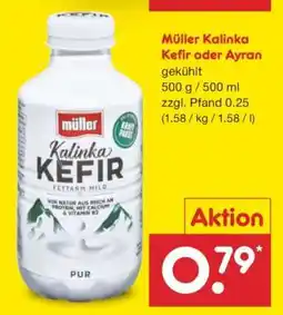 Netto Marken-Discount Müller Kalinka-Kefir oder Ayran Angebot