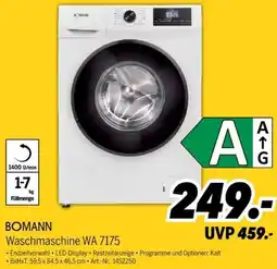 MEDIMAX BOMANN Waschmaschine WA 7175 Angebot