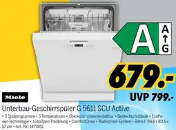 MEDIMAX Miele Unterbau-Geschirrspüler G 5611 SCU Active Angebot