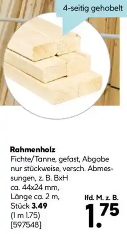 Hellweg Rahmenholz Angebot