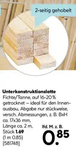 Hellweg Unterkonstruktionslatte Angebot