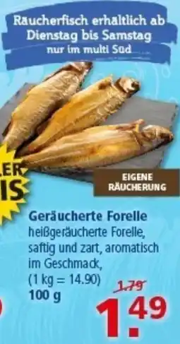 Multi Markt Geräucherte Forelle Angebot