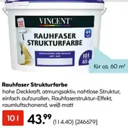 Hellweg VINCENT Rauhfaser Strukturfarbe Angebot