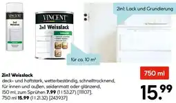 Hellweg VINCENT 2in1 Weisslack Angebot