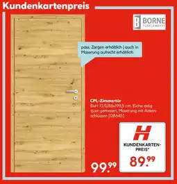 Hellweg CPL-Zimmertür Angebot