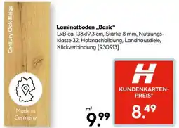 Hellweg Laminatboden ,,Basic" Angebot
