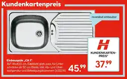 Hellweg Einbauspüle „CA 1" Angebot