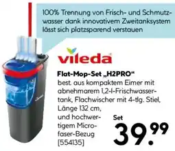 Hellweg Vileda Flat-Mop-Set „H2PRO" Angebot