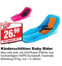 bauSpezi Kinderschlitten baby rider Angebot