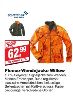 bauSpezi Scheibler fleece-wendejacke willow Angebot