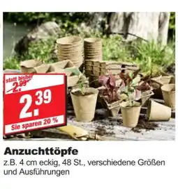 bauSpezi Anzuchttöpfe Angebot