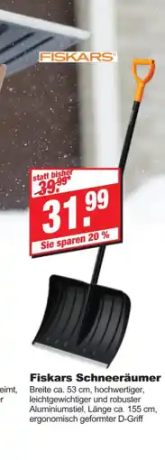 bauSpezi Fiskars schneeräumer Angebot