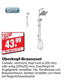 bauSpezi Cornat überkopf-brauseset carballo Angebot